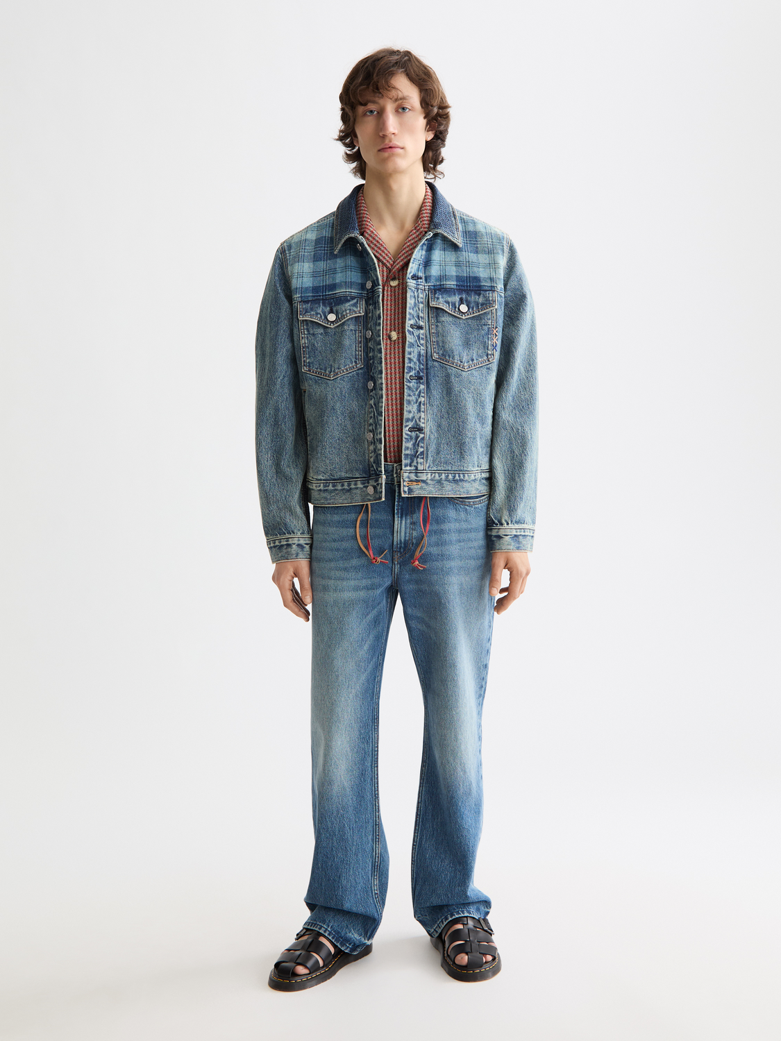 Chaqueta vaquera de camionero para hombre