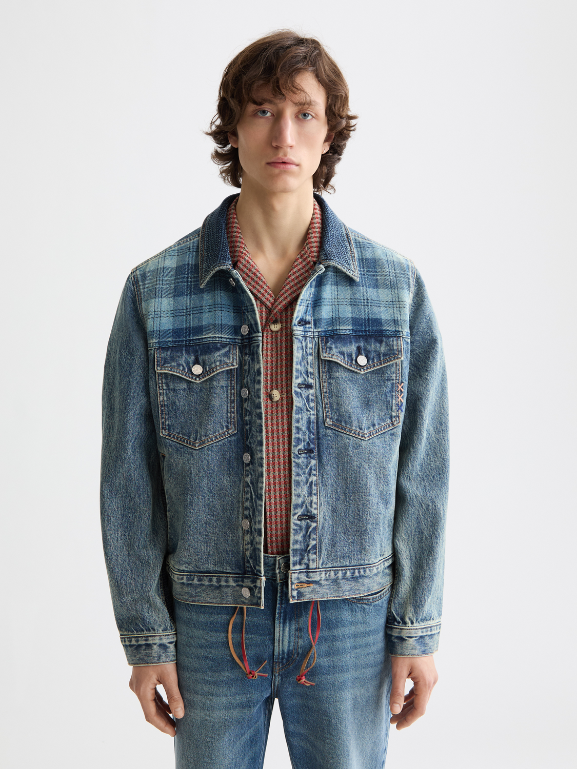 Chaqueta vaquera de camionero para hombre