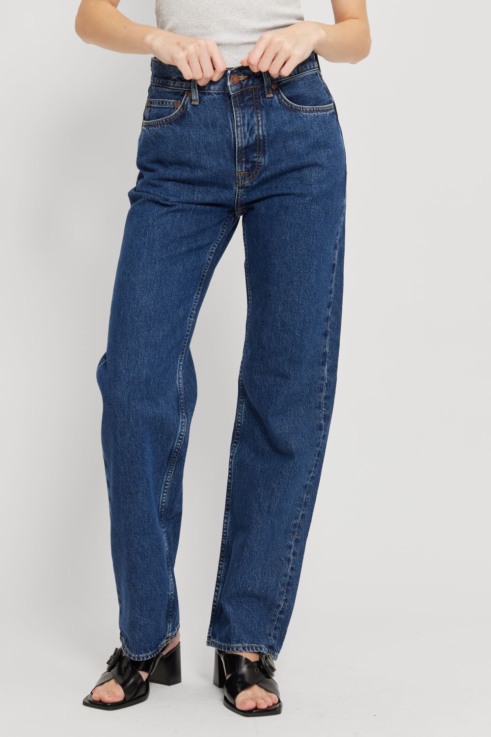 Pantalones vaqueros largos de pierna ancha para hombre/mujer Tuff Tony Evening Jazz
